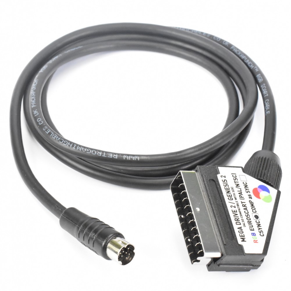 Sega Mega Drive 2 RGB SCART Megadrive 2, CDX 32X, dbGrafx Booster TTP